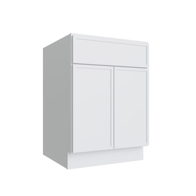 Oslo White Double Door Vanity - 24" W