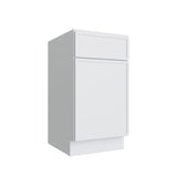 Oslo White Single Door Base Vanity - 15" W