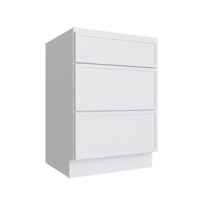 Oslo White Vanity Drawer Base - 18" W