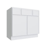 Oslo White Vanity Sink Base - 36" W