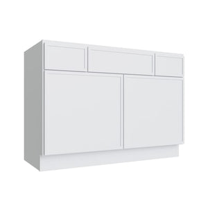 Oslo White Vanity Sink Base - 42" W