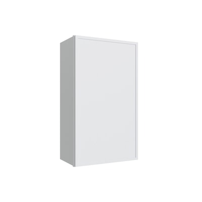Oslo White Single Door Wall Cabinet - 21" W x 36" H