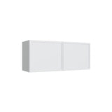 Oslo White Double Door Wall Cabinet - 27" W x 15" H