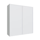Oslo White Double Door Wall Cabinet - 27" W x 42" H