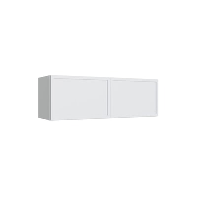Oslo White Double Door Wall Cabinet - 30" W x 12" H
