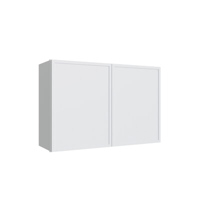 Oslo White Double Door Wall Cabinet - 36" W x 24" H
