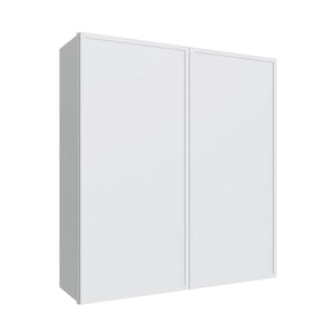 Oslo White Double Door Wall Cabinet - 39