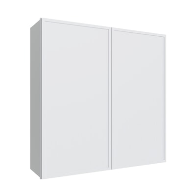 Oslo White Double Door Wall Cabinet - 42" W x 42" H