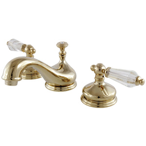 Kingston Brass KS1162WLL 8 in. Widespread Bathroom Faucet, Polished Brass