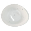 EAGO AM2130  66" Round Free Standing Acrylic Air Bubble Bathtub