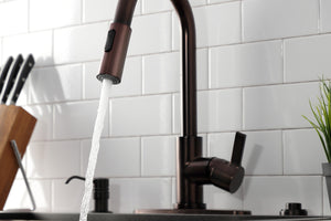 Gourmetier LS8785CTL Continental Single-Handle Pull-Down Kitchen Faucet, Oil Rubbed Bronze