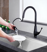 ANZZI KF-AZ217ORB Meadow Single-Handle Pull-Out Sprayer Kitchen Faucet in Oil Rubbed Bronze