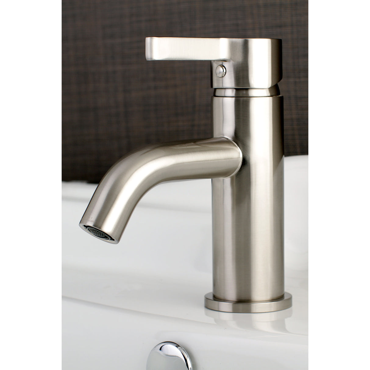 Fauceture LS8228CTL Continental Single-Handle Bathroom Faucet with Push Pop-Up, Brushed Nickel