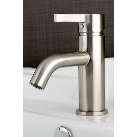 Fauceture LS8228CTL Continental Single-Handle Bathroom Faucet with Push Pop-Up, Brushed Nickel