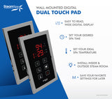 Dual Touch Control Panel in Brushed Nickel DTPBN