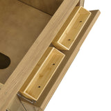 Lorelai 72" Double Vanity, Light Natural Oak, w/ 3 CM Siberian Silestone Top w/FreePower Wireless Charger