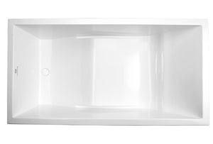 Hydro Systems PAC6333HTO-WHI PACIFIC 6333 METRO TUB ONLY-WHITE