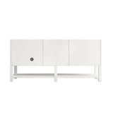 Breckenridge 72" Double Vanity, Bright White w/ 3 CM Charcoal Soapstone Top