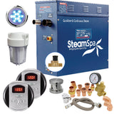 SteamSpa Executive 6 KW QuickStart Acu-Steam Bath Generator Package with Built-in Auto Drain in Brushed Nickel EXR600BN-A