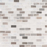 Palisandro Mini Brick Marble Mesh-Mounted Mosaic Tile 12"x12" Polished - MSI Collection PALISANDRO POLISHED MINI BRICK 1X4 MOSAIC (Case)