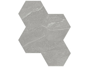 Anatolia Tile 6" Hex Nord Palladium 4501-0388-1 - 1 Sheet = .797 Sf" Palladium 6" Hexagon - premium natural stone mosaic tile from Anatolia Tile, available at PoshHaus showroom in Keene, NH