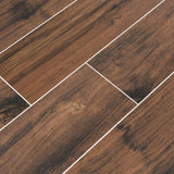 Palmetto Walnut 6"x36" Porcelain Floor and Wall Tile - MSI Collection PALMETTO WALNUT PORCELAIN 6X36 (Case)