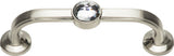 Atlas Homewares Legacy Crystal Bracelet Pull 3 Inch (c-c) Brushed Nickel