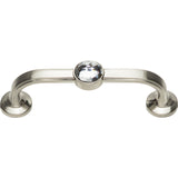 Atlas Homewares Legacy Crystal Bracelet Pull 3 Inch (c-c) Brushed Nickel