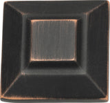 Atlas Homewares Trocadero Large Square Knob 1 1/2 Inch Venetian Bronze