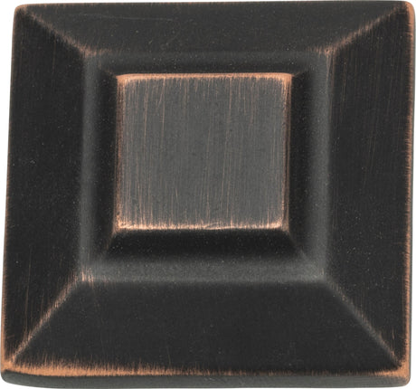 Atlas Homewares Trocadero Large Square Knob 1 1/2 Inch Venetian Bronze