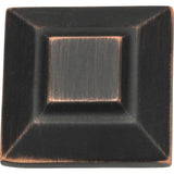 Atlas Homewares Trocadero Large Square Knob 1 1/2 Inch Venetian Bronze