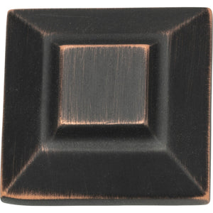 Atlas Homewares Trocadero Large Square Knob 1 1/2 Inch Venetian Bronze