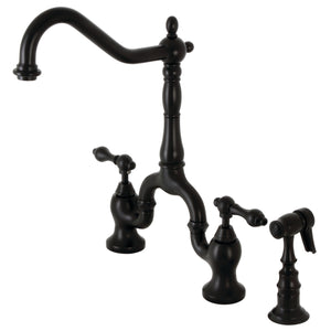 Kingston Brass KS7750ALBS Kitchen Faucet, Matte Black