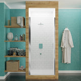 ANZZI SD-AZ051-01CH Lancer 23 in. x 72 in. Semi-Frameless Shower Door with TSUNAMI GUARD in Polished Chrome