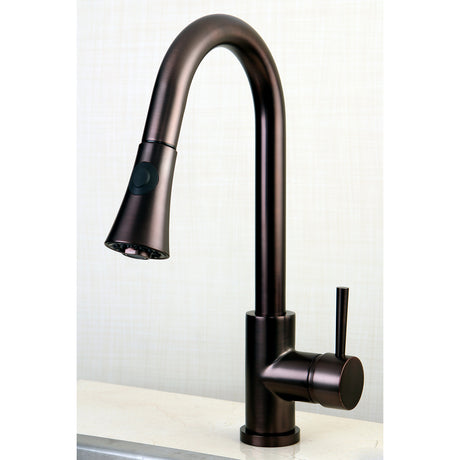 Gourmetier LS8725DL Concord Single-Handle Pull-Down Kitchen Faucet, Oil Rubbed Bronze