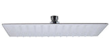 ALFI brand RAIN12S-BSS Solid Brushed Stainless Steel 12" Square Ultra Thin Rain Shower Head