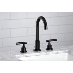 Kingston Brass FSC8925CML Manhattan Widespread Bathroom Faucet with Brass Pop-Up, Oil Rubbed Bronze