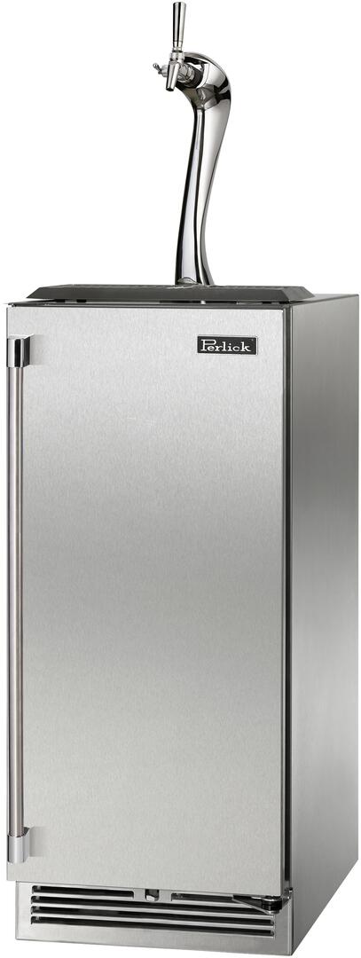 Perlick 15" Signature Series Indoor Beer Dispenser with Adara Dispenser in Stainless Steel (HP15TS-4-1L-1A & HP15TS-4-1R-1A) Beer Dispensers Perlick No Right 