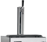 Perlick 15-Inch Signature Series Indoor Beer Dispenser with Draft Arm Tower in Stainless Steel (HP15TS-4-1L-1 & HP15TS-4-1R-1)