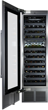 Perlick 24" Built-In Single Zone Wine Cooler Set with Door Panel in Stainless Steel with Glass Door, Toe Kick, and Pro Handle