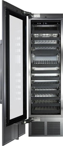 Perlick 24-Inch Built-In Single Zone Wine Cooler with 94 Bottle Capacity, Panel Ready, with Glass Window Opening, Star-K Certification (CR24W-1-4L & CR24W-1-4R)