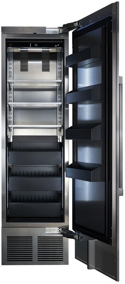 Perlick 24-Inch Built-In Upright Counter Depth Freezer Set with Door Panel in Stainless Steel, Toe Kick, and Pro Handle