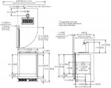 Perlick 24-Inch C-Series Outdoor Beer Dispenser with 5.2 cu. ft. Capacity in Stainless Steel (HC24TO-4-1L-2 & HC24TO-4-1R-2)