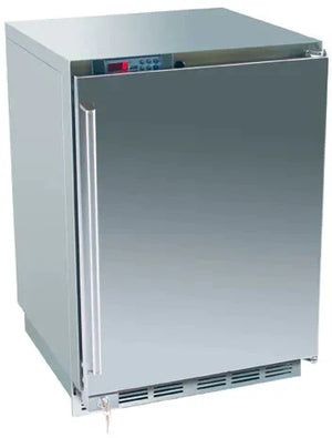 Perlick 24-Inch Outdoor Compact Refrigerator with 4.9 cu. ft. Capacity in Stainless Steel with Glass Door (H1RD1O)