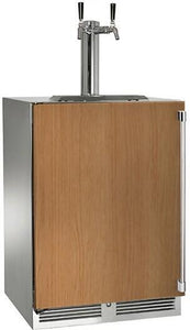 Perlick 24-Inch Signature Series Outdoor Beer Dispenser with 5.2 cu. ft. Capacity, Panel Ready (HP24TO-4-2L-2 & HP24TO-4-2R-2)