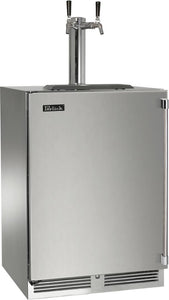 Perlick 24-Inch Signature Series Outdoor Beer Dispenser with 5.2 cu. ft. Capacity in Stainless Steel (HP24TO-4-1L-2 & HP24TO-4-1R-2)