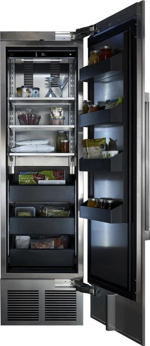 Perlick 54" Side-by-Side Column Refrigerator & Freezer Set with Door Panel in Stainless Steel, Toe Kick, and Pro Handle