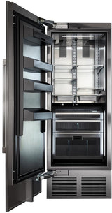 Perlick 60-Inch Side-by-Side Column Refrigerator Set with Door Panel in Stainless Steel, Toe Kick, and Pro Handle