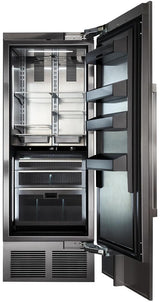 Perlick 60-Inch Side-by-Side Column Refrigerator Set with Door Panel in Stainless Steel, Toe Kick, and Pro Handle