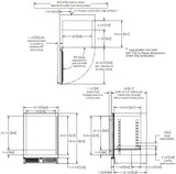 Perlick C Series 24-Inch Built-In Beverage Center with 5.2 cu. ft. Capacity in Stainless Steel (HC24BB-4-1L & HC24BB-4-1R)